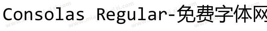 Consolas Regular字体转换
